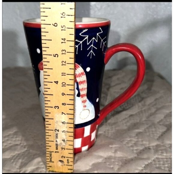 Set Of 3 Christmas Themed Porcelain Mugs - Picture 12 of 13